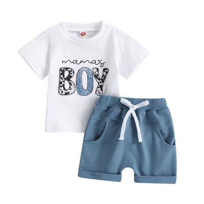 Shorts Camuflaje Hombre con Estampado de Letras y Manga Corta - Image 2