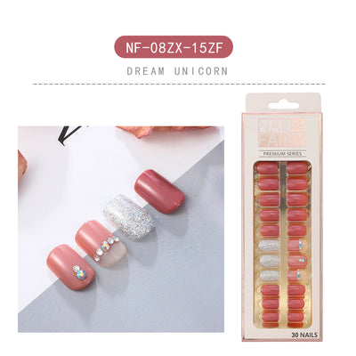 Uñas Postizas con Brillo Waterproof - Kit DIY en Caja - Image 15