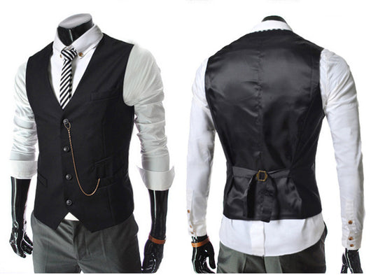 Chaleco Slim Ejecutivo para Hombre con Cadena Metálica - Image 7