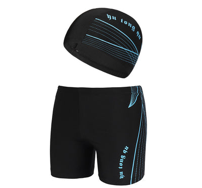 Shorts de Baño para Hombre Talla Grande a Rayas con Sombrero y Cintura Elástica 3D - Image 10