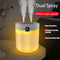 Humidificador Digital 2L con Pantalla LED y Doble Nebulización USB Silencioso
