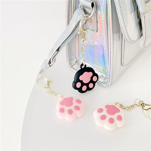 Localizador Antipérdida con Diseño de Garra de Gato - Llavero de Silicona