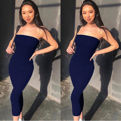 Vestido de Playa Largo sin Mangas con Escote Envuelto para Mujer - Image 10