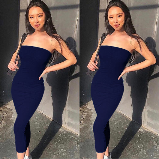 Vestido de Playa Largo sin Mangas con Escote Envuelto para Mujer - Image 10