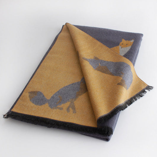 Bufanda Gruesa Cálida con Estampado Jacquard para Mujer - Image 5