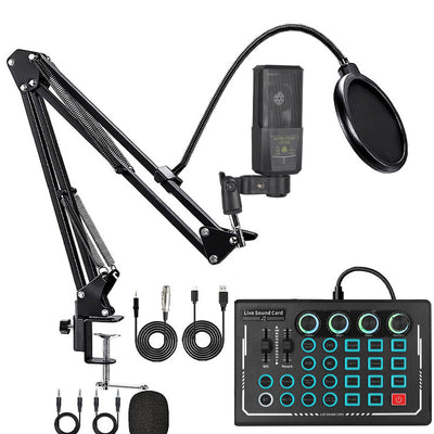 Kit Profesional de Micrófono Condensador con Tarjeta de Sonido - Image 8