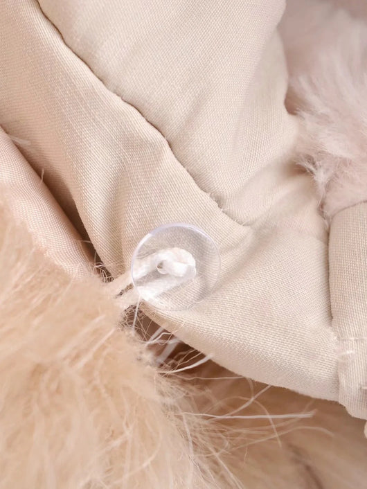 Abrigo Acolchado para Mujer con Cuello de Pelaje Grande - Image 7