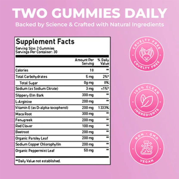 Probióticos Femeninos en Gomitas - 60 Tabletas