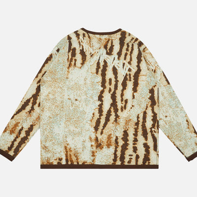 Cardigan de Punto con Estampado Animal para Mujer - Image 13