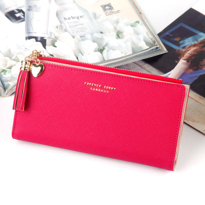 Cartera Larga para Mujer con Borlas - Estilo Estudiante - Image 20