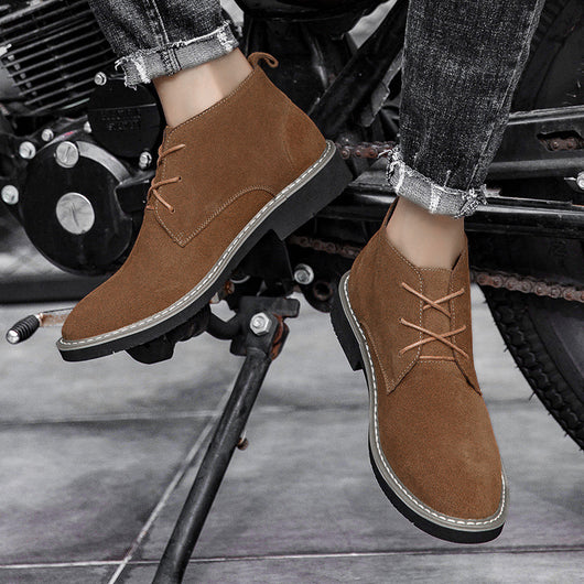 Botas Martin de Cuero Elevadoras para Hombre - Caña Media con Gamuza - Image 6