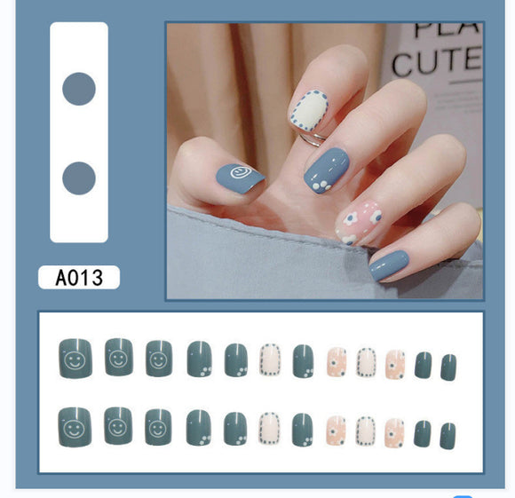 Uñas Postizas Removibles con Diamantes