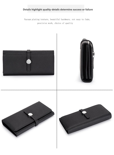Billetera Larga de Cuero para Mujer con Gran Capacidad y Diseño Plegable - Image 19