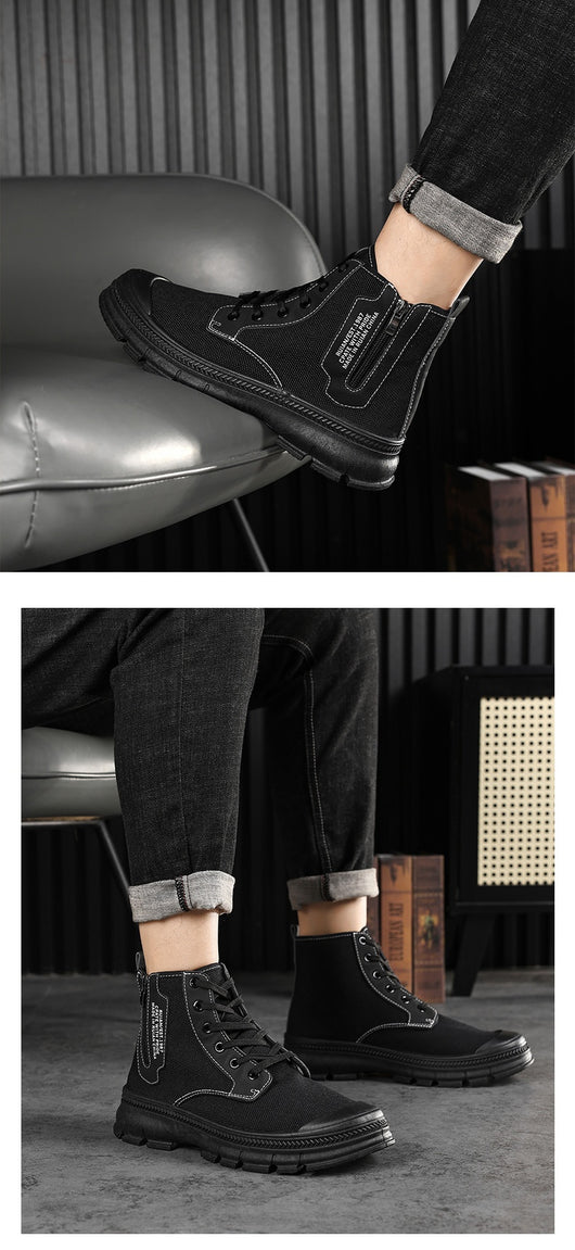 Botas de Trabajo Impermeables con Cierre Lateral para Hombre - Image 14