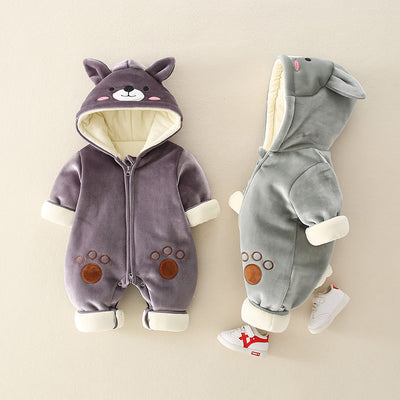 Pijama Mameluco de Algodón para Bebé - Diseño Cartoon Otoño Invierno