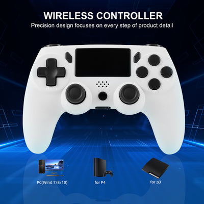 Red game controller with black buttons, D-pad, and dual analog sticks for P4 host gaming. - Image 12