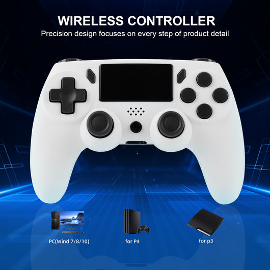 Red game controller with black buttons, D-pad, and dual analog sticks for P4 host gaming. - Image 12