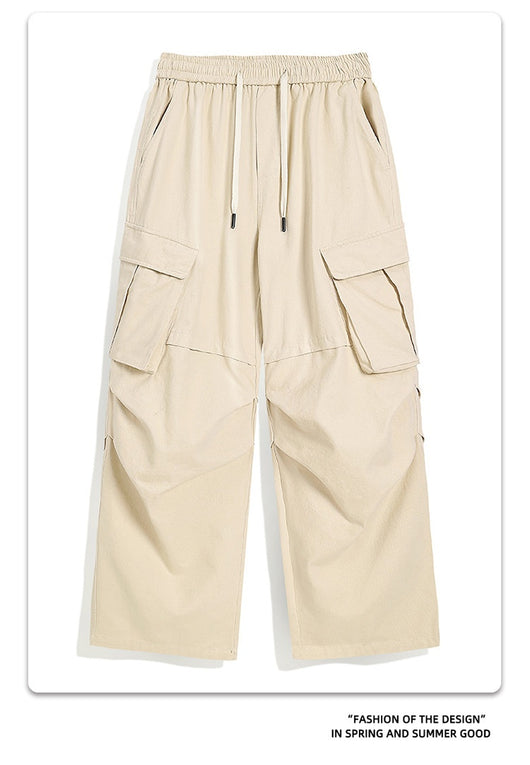 Pantalones Plisados Retro para Hombre - Corte Recto Casual Tendencia - Image 20