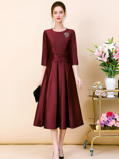 Vestido A-Línea Elegante de Temperamento para Mujer - Image 9