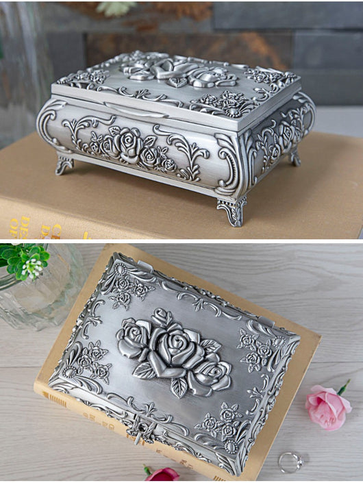 Caja Joyero Retro con Cerradura - Organizador de Joyas y Accesorios - Image 8
