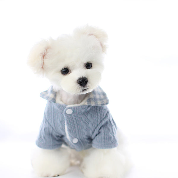 Disfraz Adorable de Dos Piezas para Perros Pequeños Tipo Bichón Frisé