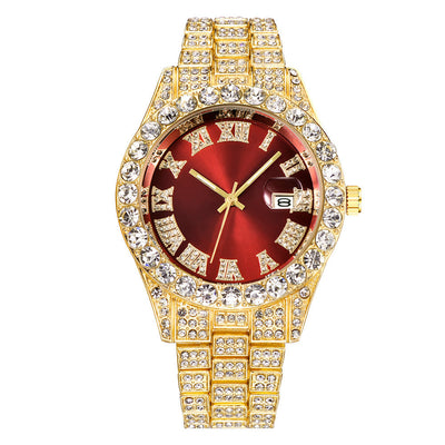 Reloj Acero Inoxidable Hip Hop Empresarial con Calendario Completo - Image 6