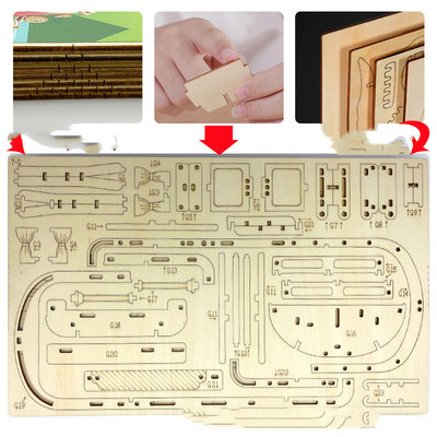 Puzzle 3D de Madera Artesanal Hecho a Mano - Image 4