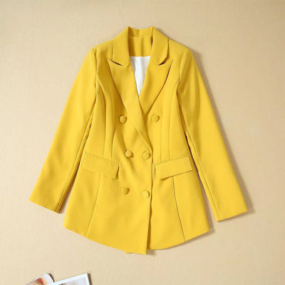 Traje Ejecutivo Amarillo Dos Piezas para Mujer - Image 10