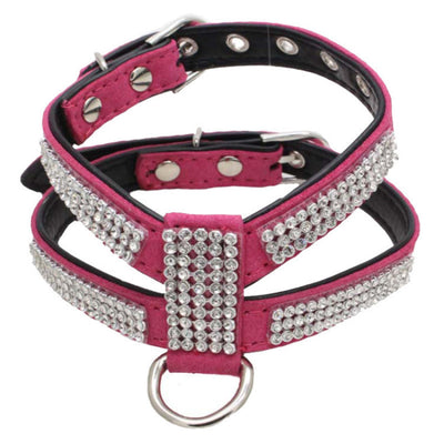 Arnés en K con Strass para Perros Pequeños - Correa de Sujeción Manual - Image 6