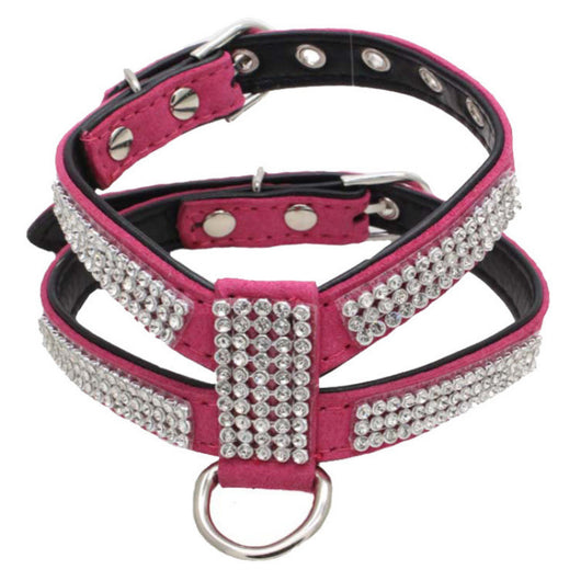 Arnés en K con Strass para Perros Pequeños - Correa de Sujeción Manual - Image 6