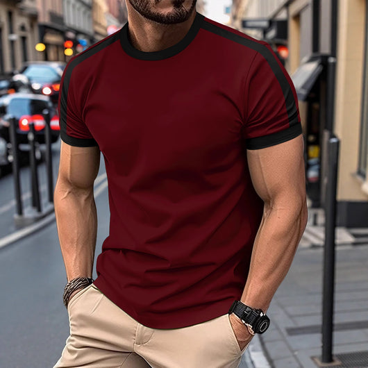 Playera Deportiva Casual de Manga Corta para Hombre