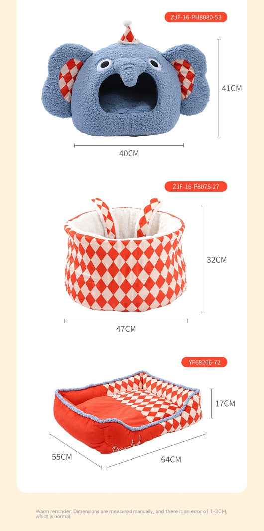 Cama Cálida para Mascotas Circo - Uso Cuatro Estaciones - Image 6