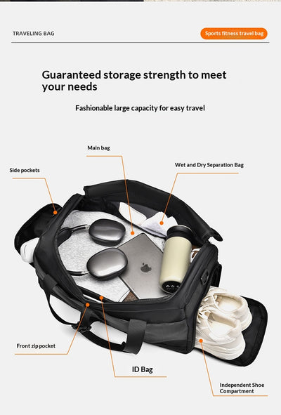 Bolsa de Viaje Fitness Separador Húmedo-Seco para Hombre - Image 28