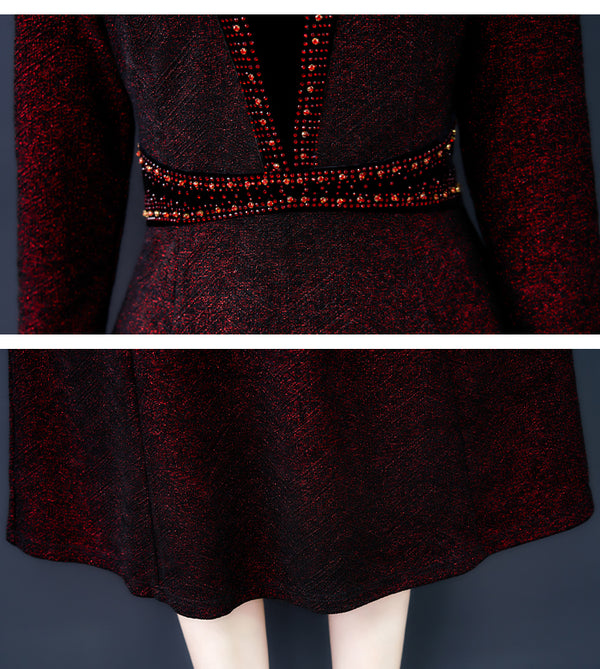 Vestido Largo Elegante Estilo Occidental Que Estiliza y Rejuvenece