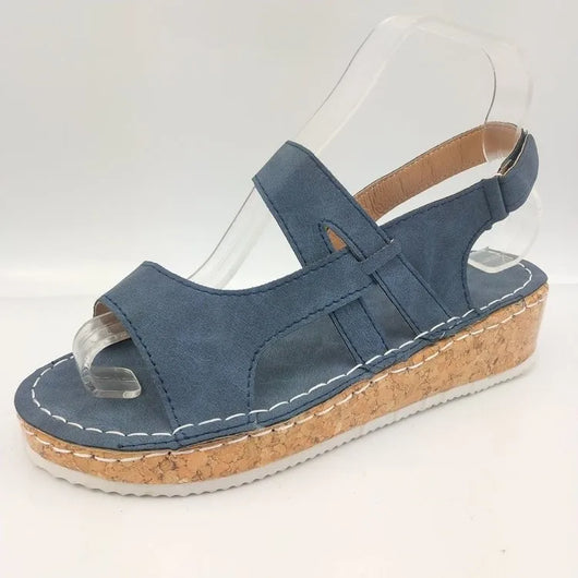 Sandalias Casuales Estilo Universitario con Tacón Bajo - Image 17