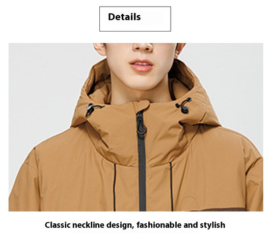 Chaqueta Acolchada Retro Americana con Contraste de Colores - Estilo Mecánico Versátil - Image 24