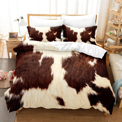 Juego de Edredón y Almohadas Estampado Textura Pelaje Animal - Image 6
