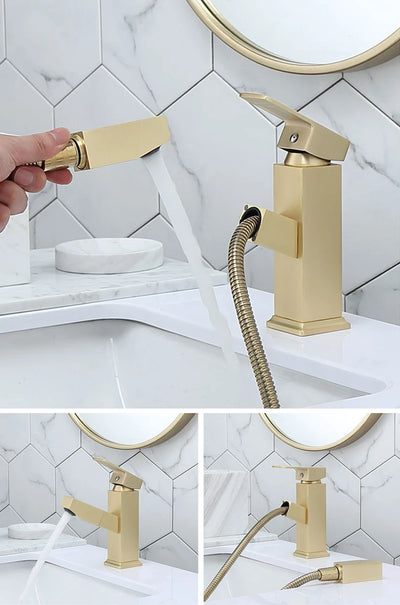 Grifo Monomando Nordic Dorado Cepillado para Agua Fría y Caliente - Image 20