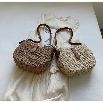 Bolsa Tejida Cruzada Casual Minimalista - Image 2