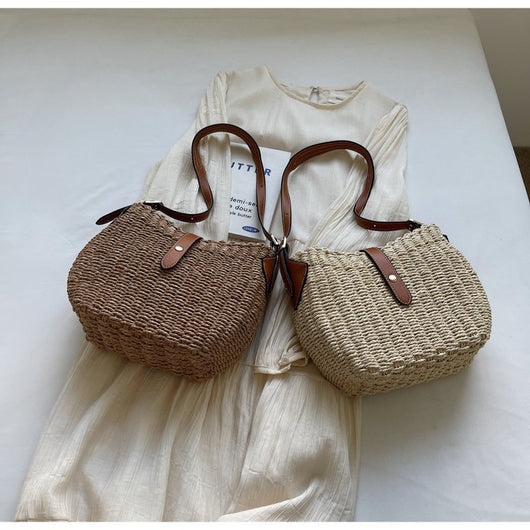 Bolsa Tejida Cruzada Casual Minimalista - Image 2