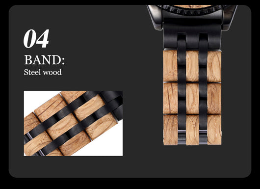 Reloj Deportivo para Hombre con Diseño de Madera y Mecanismo de Precisión - Image 14