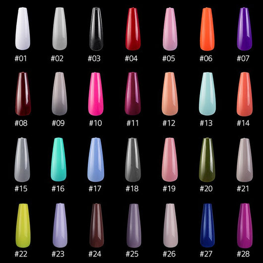 Uñas Postizas Ballet con Adhesivos - Protección y Elegancia - Image 28