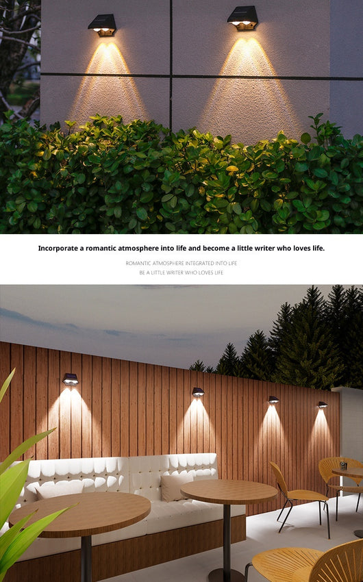 Lámpara Solar LED para Pared Exterior - Iluminación Inteligente para Jardín - Image 12