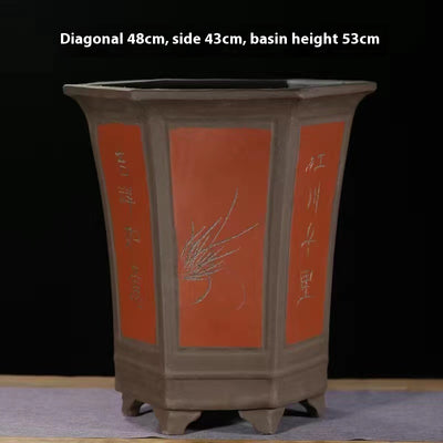 Maceta de Cerámica Púrpura Extragrande para Plantas de Interior - Image 18
