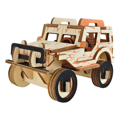 Modelo de Auto 3D de Madera - Puzzle Educativo Armable para Niños - Image 33