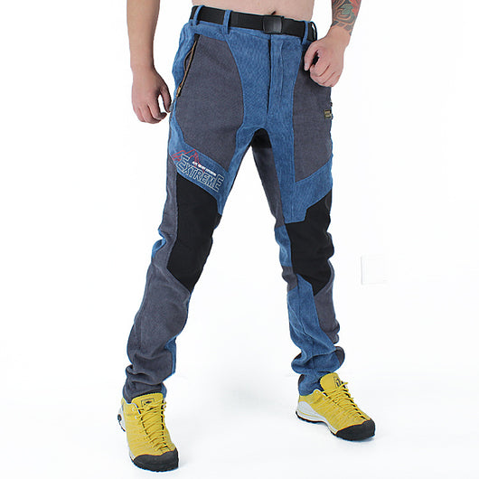 Pantalones de Senderismo Impermeables Slim Fit con Forro Polar para Hombre - Image 4