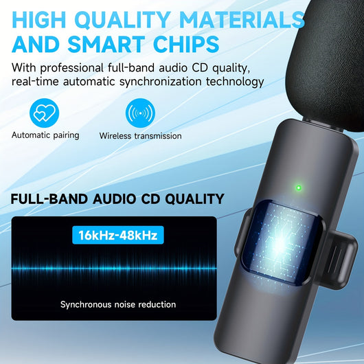 Micrófono Inalámbrico Profesional de Solapa para iPhone e iPad - Image 10