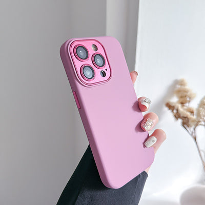 Funda Protectora de Silicona Líquida con Protector de Lente para iPhone 14 e iPhone 15 - Image 8