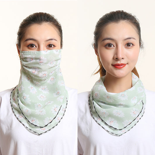 Pañuelo de Seda Protector Solar para Mujer - Máscara Cuello y Cara Verano - Image 33