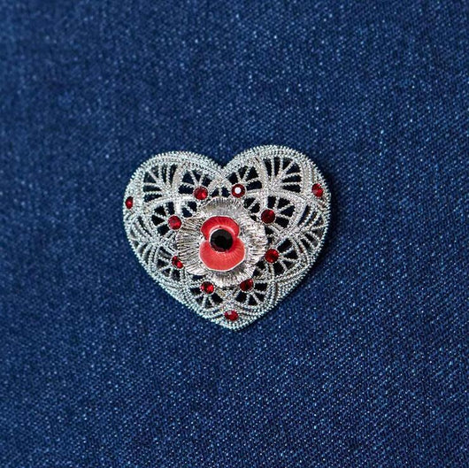 Broche Flor Amapola Rojo Estilo Europeo y Americano - Image 10